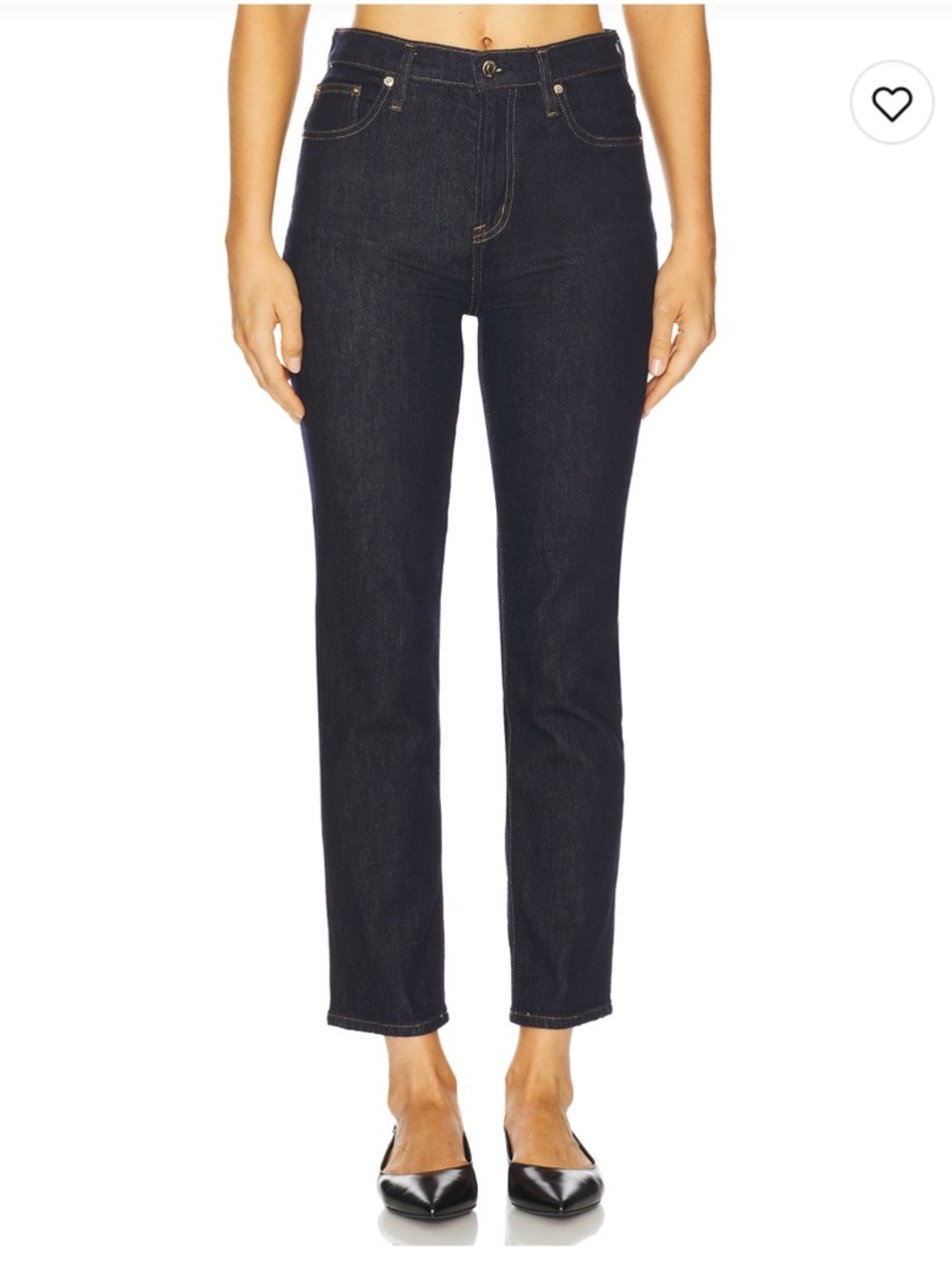 Pistola Bri Dark Indigo High-Rise Slim Straight Jeans